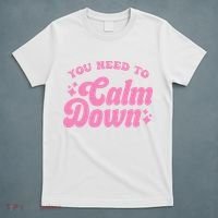 You Need To Calm Down Groovy Retro Cute Funny T-Shirt thumb 5