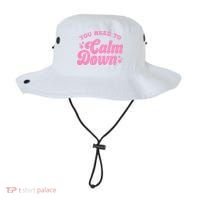 You Need To Calm Down Groovy Retro Cute Funny Bucket Hat thumb 0