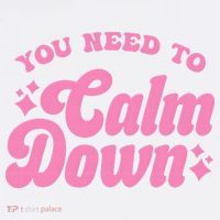 You Need To Calm Down Groovy Retro Cute Funny Women's Hoodie thumb 2