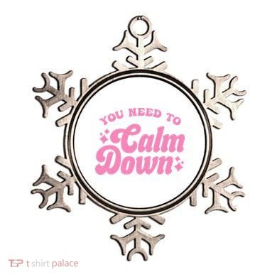 You Need To Calm Down Groovy Retro Cute Funny Ornament