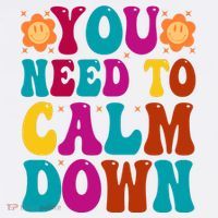 You Need To Clam Down Retro Colorful T-Shirt thumb 7