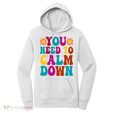 You Need To Clam Down Retro Colorful Women's Hoodie