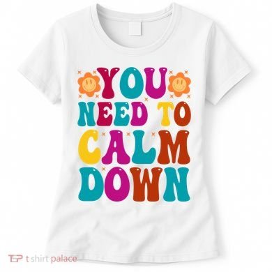You Need To Clam Down Retro Colorful Women's T-Shirt