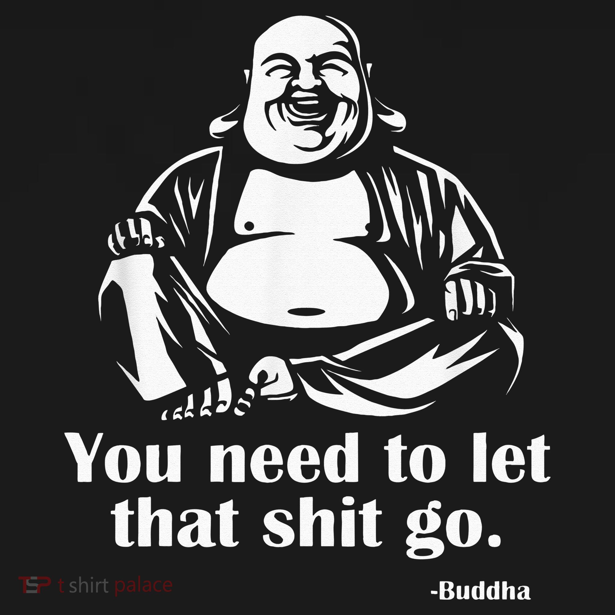 You Need to Let That Shit Go Fat Buddha Mousepad