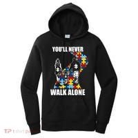 You'll Never Walk Alne Autism Family Neurodiver Puzzle Autism Awareness Month Women's Hoodie thumb 0