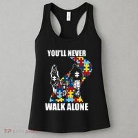 You'll Never Walk Alne Autism Family Neurodiver Puzzle Autism Awareness Month Women's Tank Top thumb 3