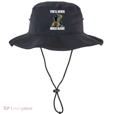 You'll Never Walk Alone Autism Awareness Dad Bucket Hat