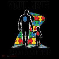 You'll Never Walk Alone Autism Awareness Dad Coffee Mug thumb 5