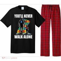 You'll Never Walk Alone Autism Awareness Dad Pajama Set thumb 0