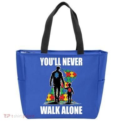 You'll Never Walk Alone Autism Awareness Dad Tote Bag
