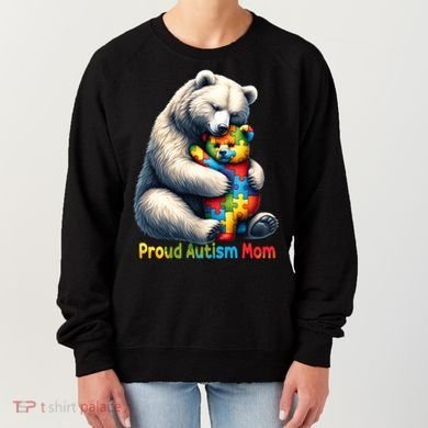 You'll Never Walk-Alone Autism Mama Mom Bear Support Autism Funny Gift Women's Sweatshirt