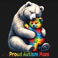 You'll Never Walk-Alone Autism Mama Mom Bear Support Autism Funny Gift Sweatshirt thumb 3