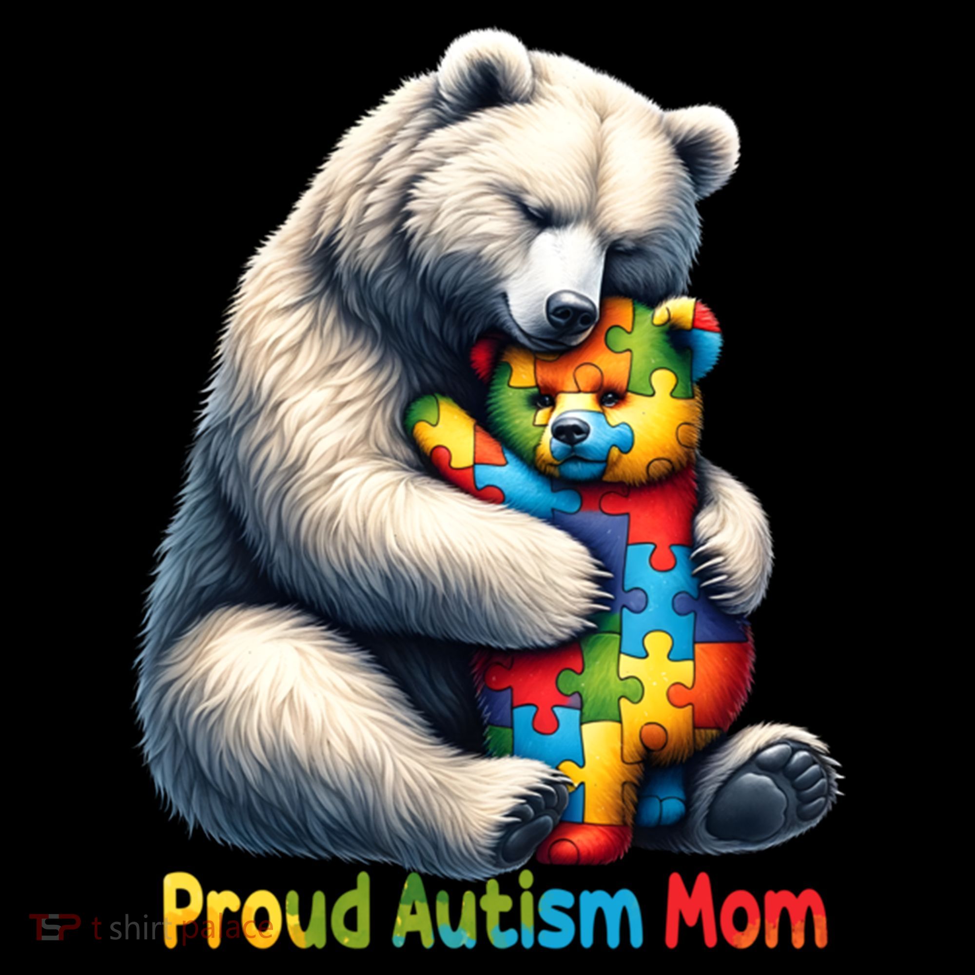 You'll Never Walk-Alone Autism Mama Mom Bear Support Autism Funny Gift Sweatshirt