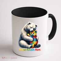 You'll Never Walk-Alone Autism Mama Mom Bear Support Autism Funny Gift Coffee Mug thumb 1