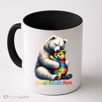 You'll Never Walk-Alone Autism Mama Mom Bear Support Autism Funny Gift Coffee Mug thumb 0