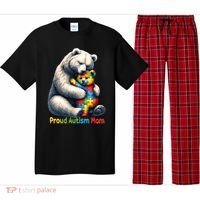 You'll Never Walk-Alone Autism Mama Mom Bear Support Autism Funny Gift Pajama Set thumb 0