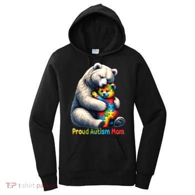 You'll Never Walk-Alone Autism Mama Mom Bear Support Autism Funny Gift Women's Hoodie