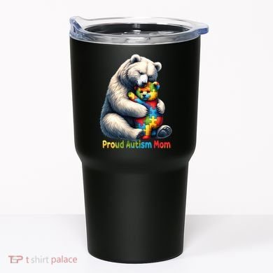 You'll Never Walk-Alone Autism Mama Mom Bear Support Autism Funny Gift Tumbler