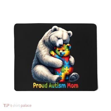 You'll Never Walk-Alone Autism Mama Mom Bear Support Autism Funny Gift Mousepad