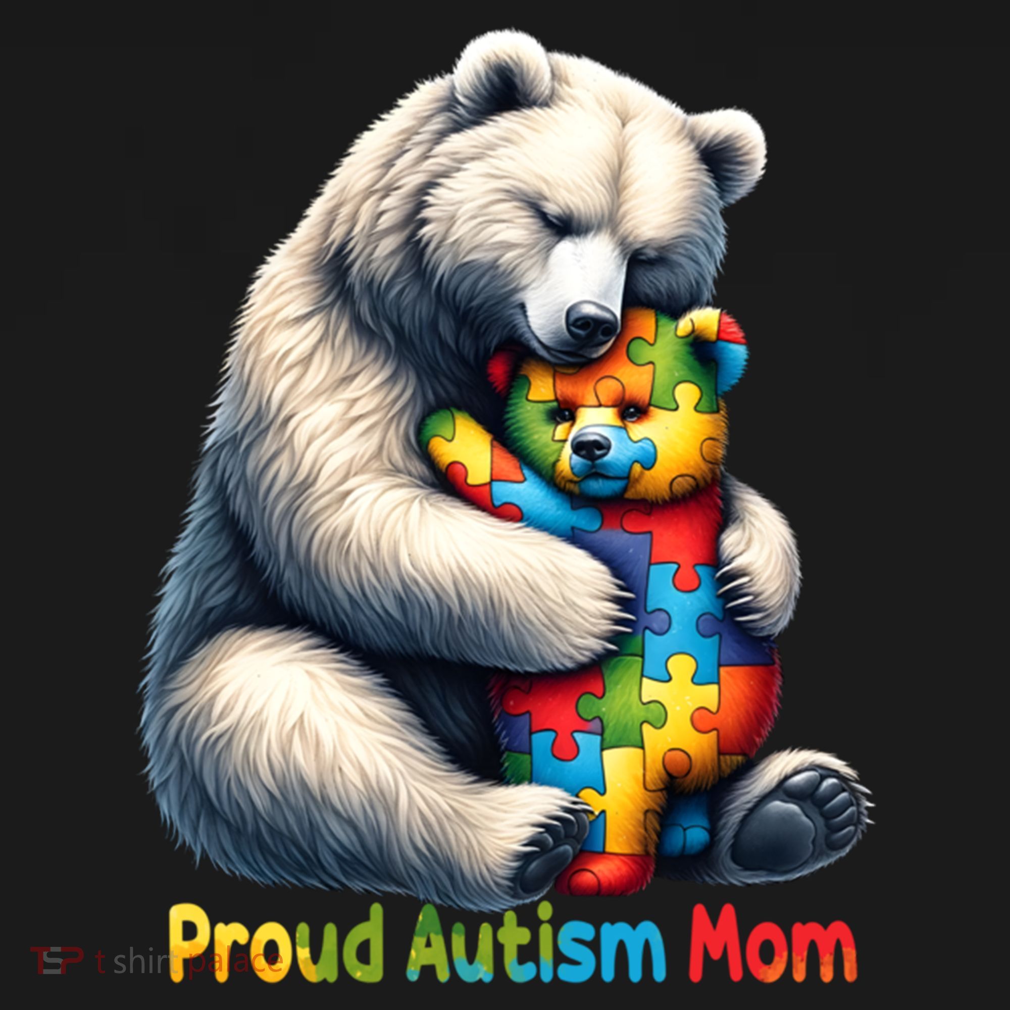 You'll Never Walk-Alone Autism Mama Mom Bear Support Autism Funny Gift Women's Tank Top