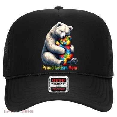You'll Never Walk-Alone Autism Mama Mom Bear Support Autism Funny Gift Hat