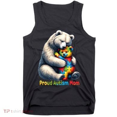 You'll Never Walk-Alone Autism Mama Mom Bear Support Autism Funny Gift Tank Top