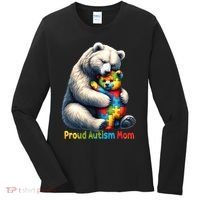 You'll Never Walk-Alone Autism Mama Mom Bear Support Autism Funny Gift Women's Long Sleeve Shirt thumb 0