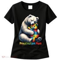 You'll Never Walk-Alone Autism Mama Mom Bear Support Autism Funny Gift Women's T-Shirt thumb 0