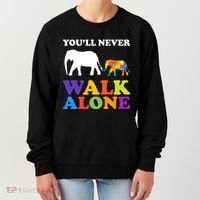 Youll Never Walk Alone Autism Awareness Elephant Women's Sweatshirt thumb 0