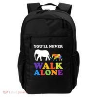 Youll Never Walk Alone Autism Awareness Elephant Backpack thumb 0