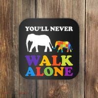 Youll Never Walk Alone Autism Awareness Elephant Coaster thumb 0