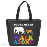 Youll Never Walk Alone Autism Awareness Elephant Tote Bag thumb 0