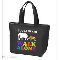 Youll Never Walk Alone Autism Awareness Elephant Tote Bag thumb 3