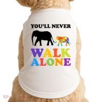 Youll Never Walk Alone Autism Awareness Elephant Doggie Tank thumb 0
