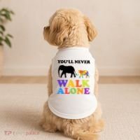 Youll Never Walk Alone Autism Awareness Elephant Doggie Tank thumb 2