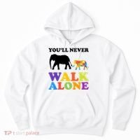 Youll Never Walk Alone Autism Awareness Elephant Hoodie thumb 0