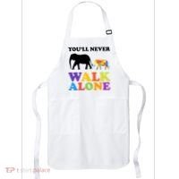 Youll Never Walk Alone Autism Awareness Elephant Apron thumb 0