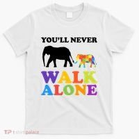 Youll Never Walk Alone Autism Awareness Elephant T-Shirt thumb 0