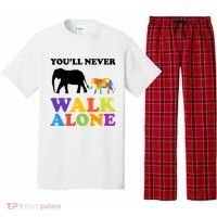 Youll Never Walk Alone Autism Awareness Elephant Pajama Set thumb 0