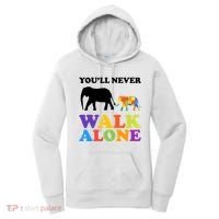 Youll Never Walk Alone Autism Awareness Elephant Women's Hoodie thumb 0