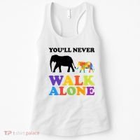 Youll Never Walk Alone Autism Awareness Elephant Women's Tank Top thumb 0