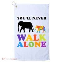Youll Never Walk Alone Autism Awareness Elephant Golf Towel thumb 0