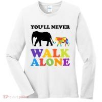 Youll Never Walk Alone Autism Awareness Elephant Women's Long Sleeve Shirt thumb 0