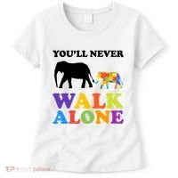 Youll Never Walk Alone Autism Awareness Elephant Women's T-Shirt thumb 0