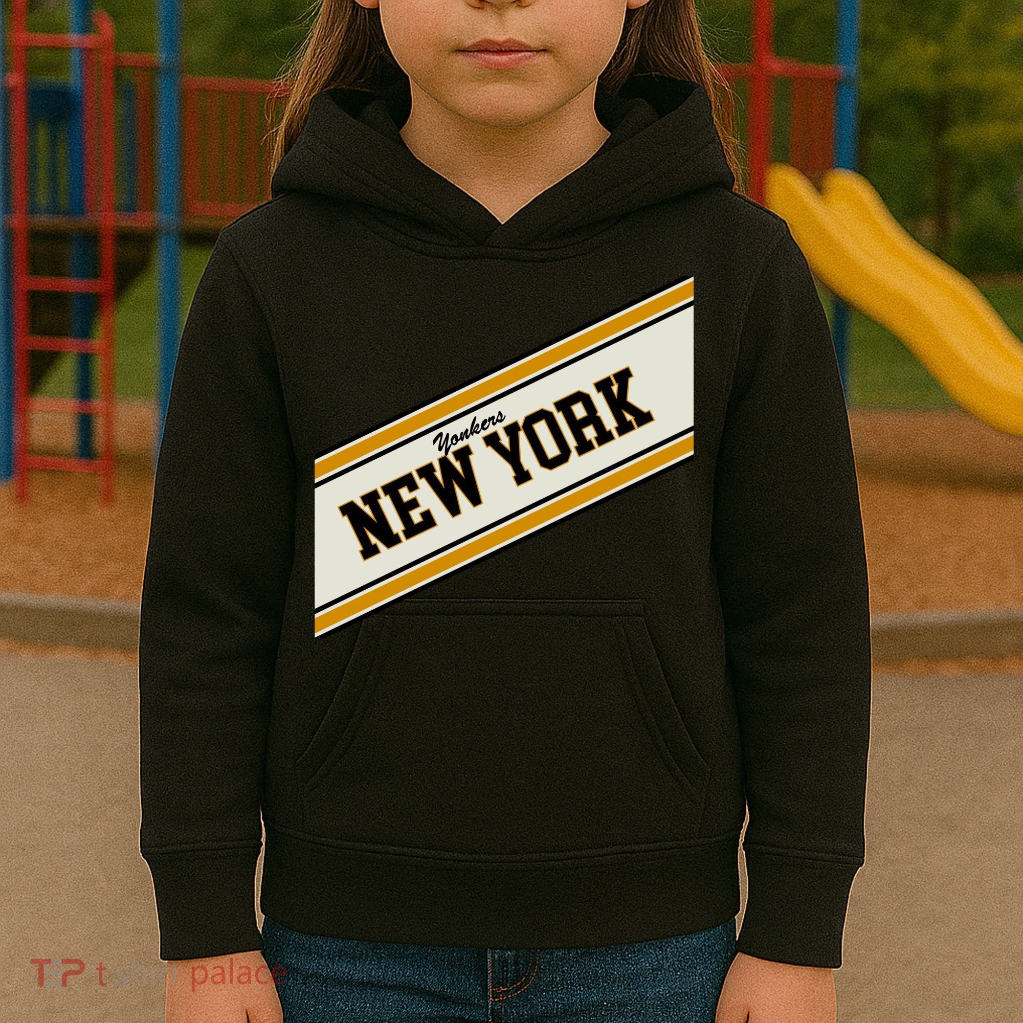 Yonkers New York Varsity Logo Kids Hoodie