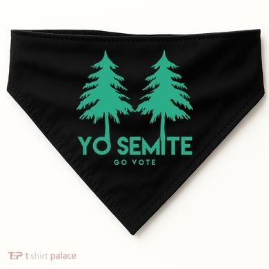 Yo Semite Go Vote Anti Trump USA-Made Doggie Bandana