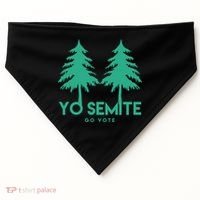 Yo Semite Go Vote Anti Trump USA-Made Doggie Bandana thumb 0