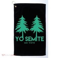 Yo Semite Go Vote Anti Trump Golf Towel thumb 0