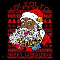 Yo Yo Yo Ho Ho Ho Black Santa Claus Ugly Christmas Coffee Mug thumb 5