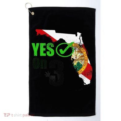 Yes On 3 Florida Golf Towel
